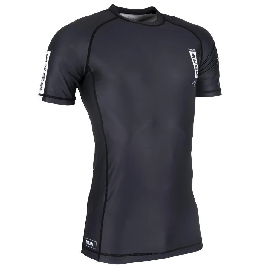 T-SHIRT DE COMPRESSION KANAGAWA - Manches courtes - Noir