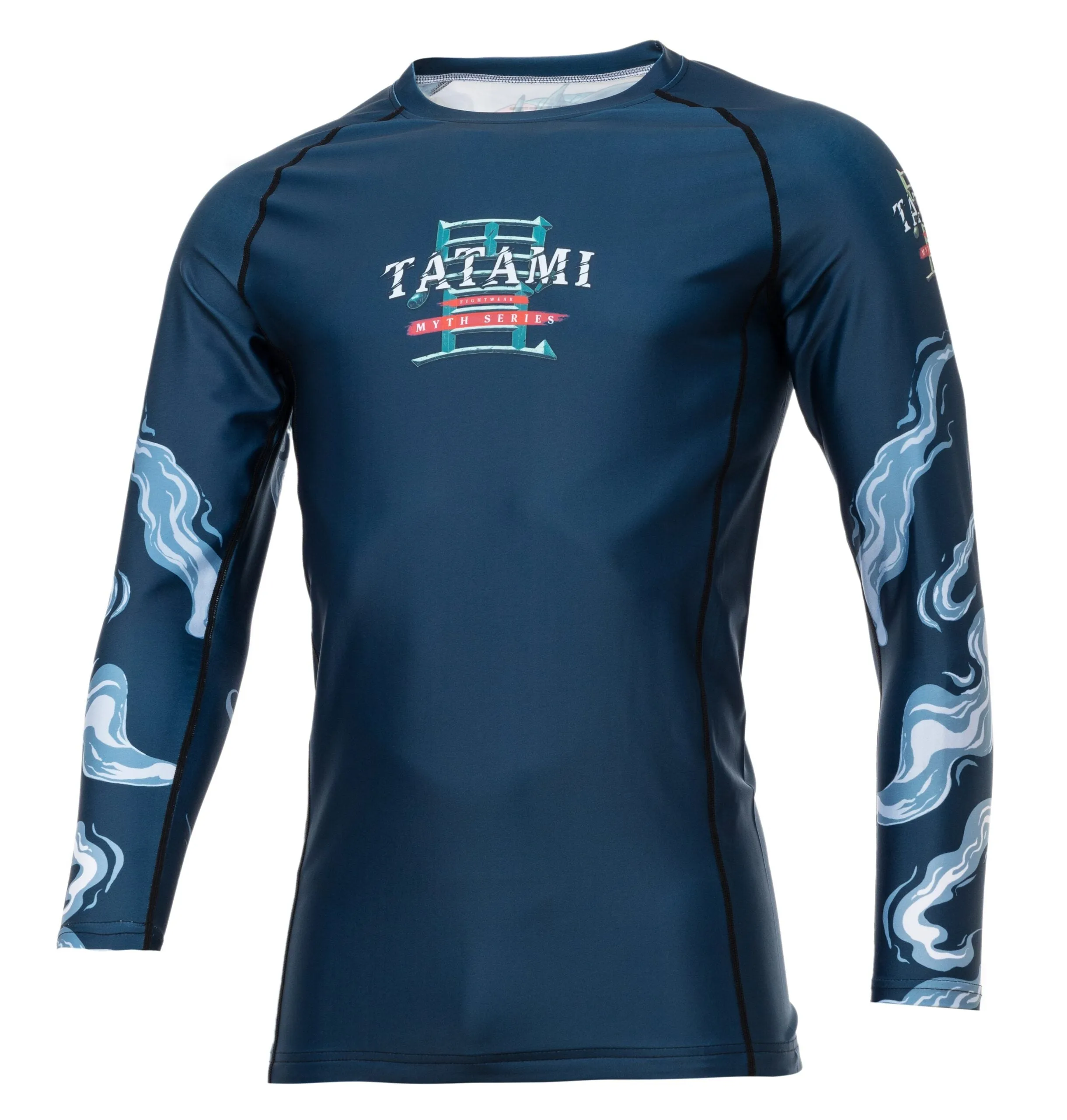 T-Shirt de Compressoin Eco Tatami Fightwear Myth Series Dragon - Bleu