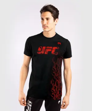 T-shirt Manches Courtes en Coton Homme UFC Venum Authentic Fight Week - Noir