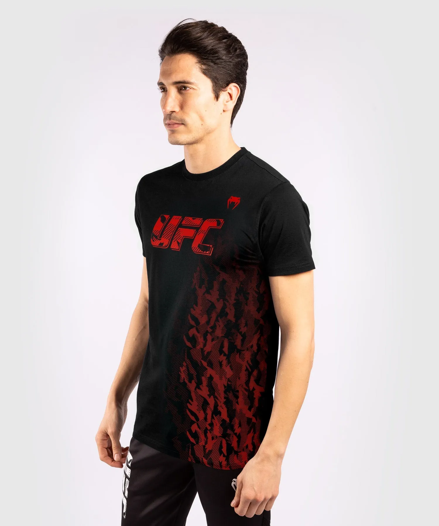 T-shirt Manches Courtes en Coton Homme UFC Venum Authentic Fight Week - Noir