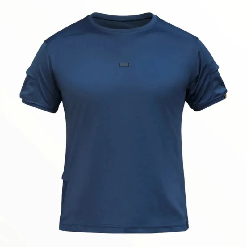 T-shirt militaire bleu
