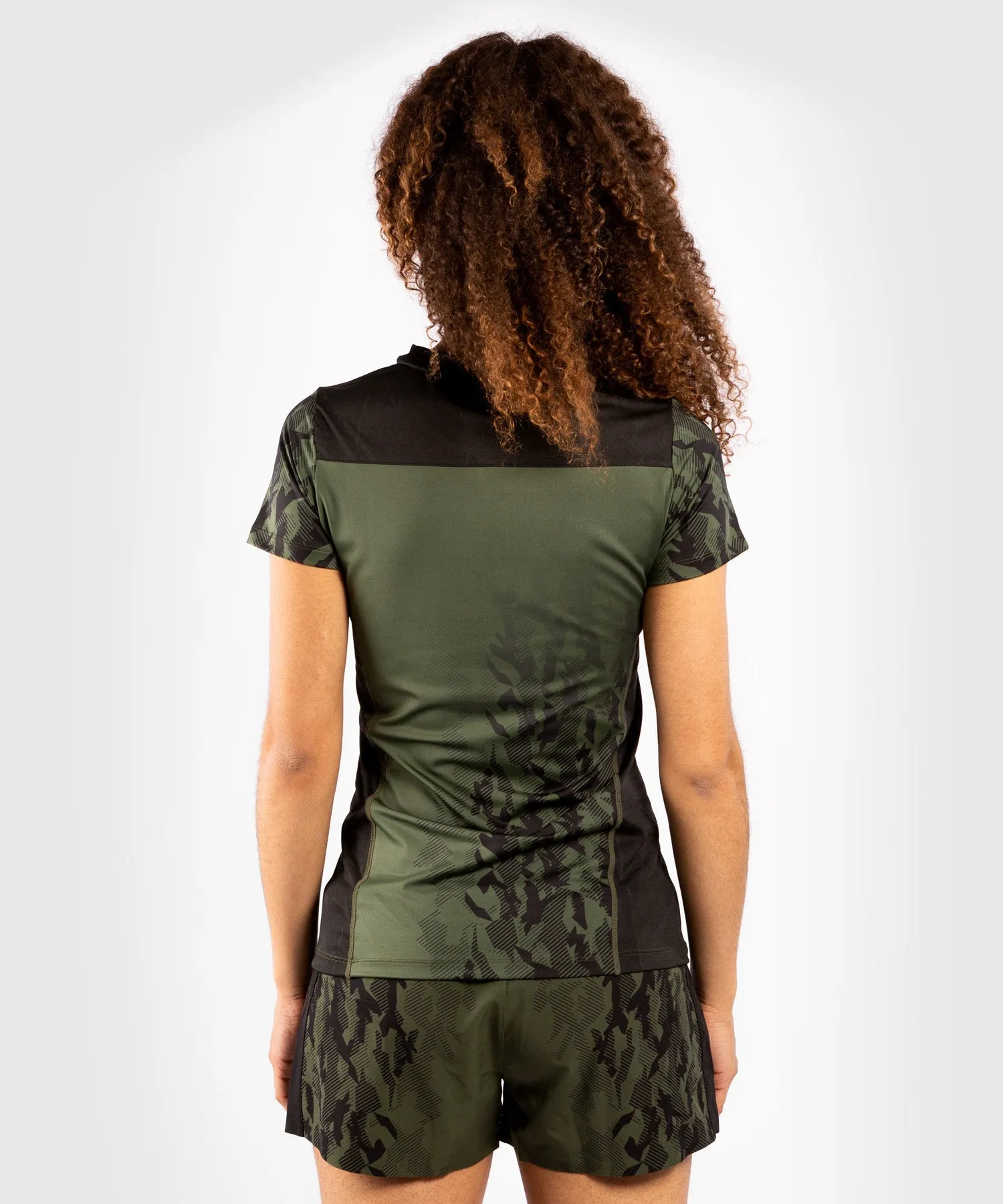 T-shirt Technique Manches Courtes Femme UFC Venum Authentic Fight Week - Kaki