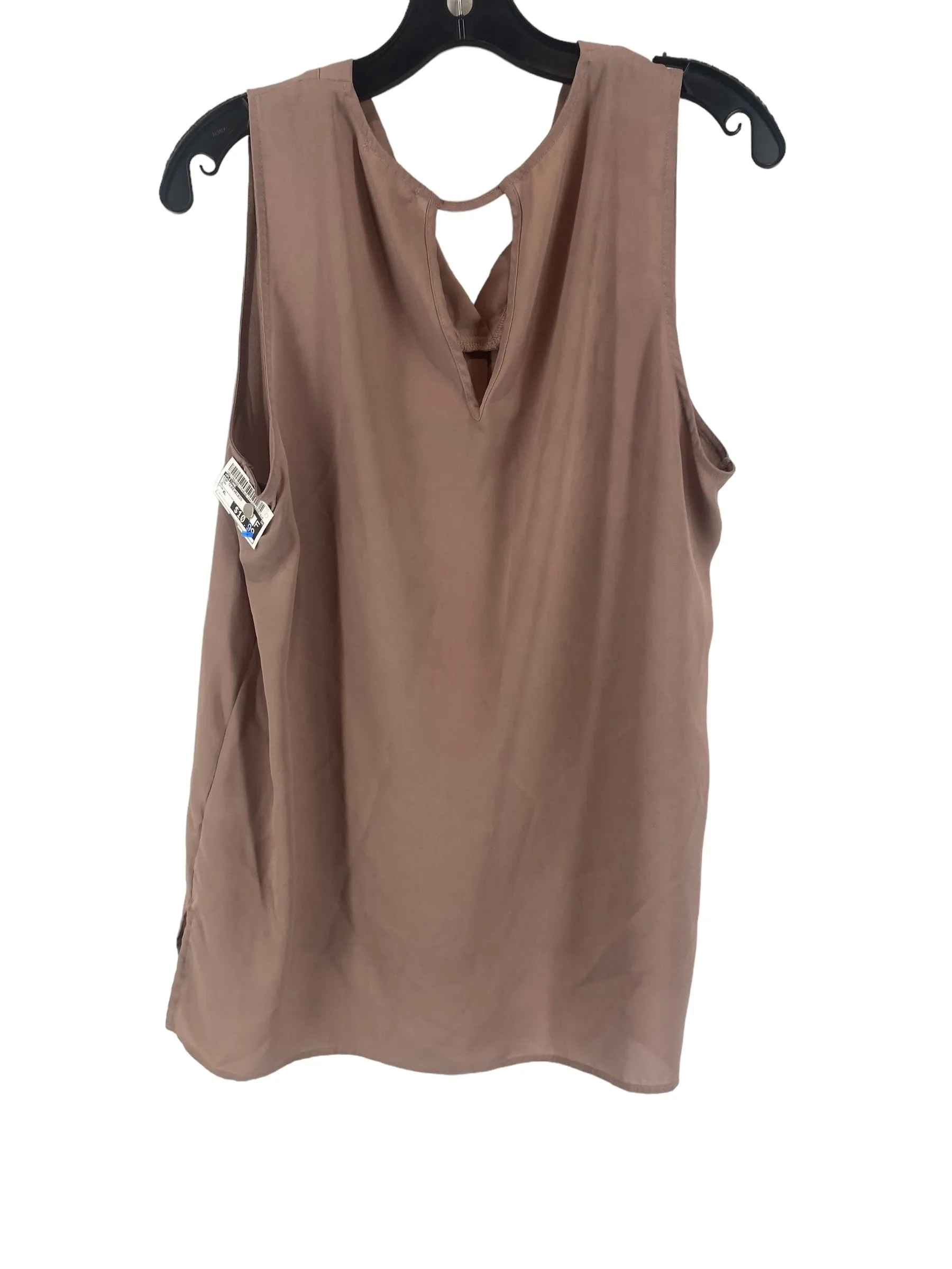Tan Top Sleeveless Pleione, Size Xl