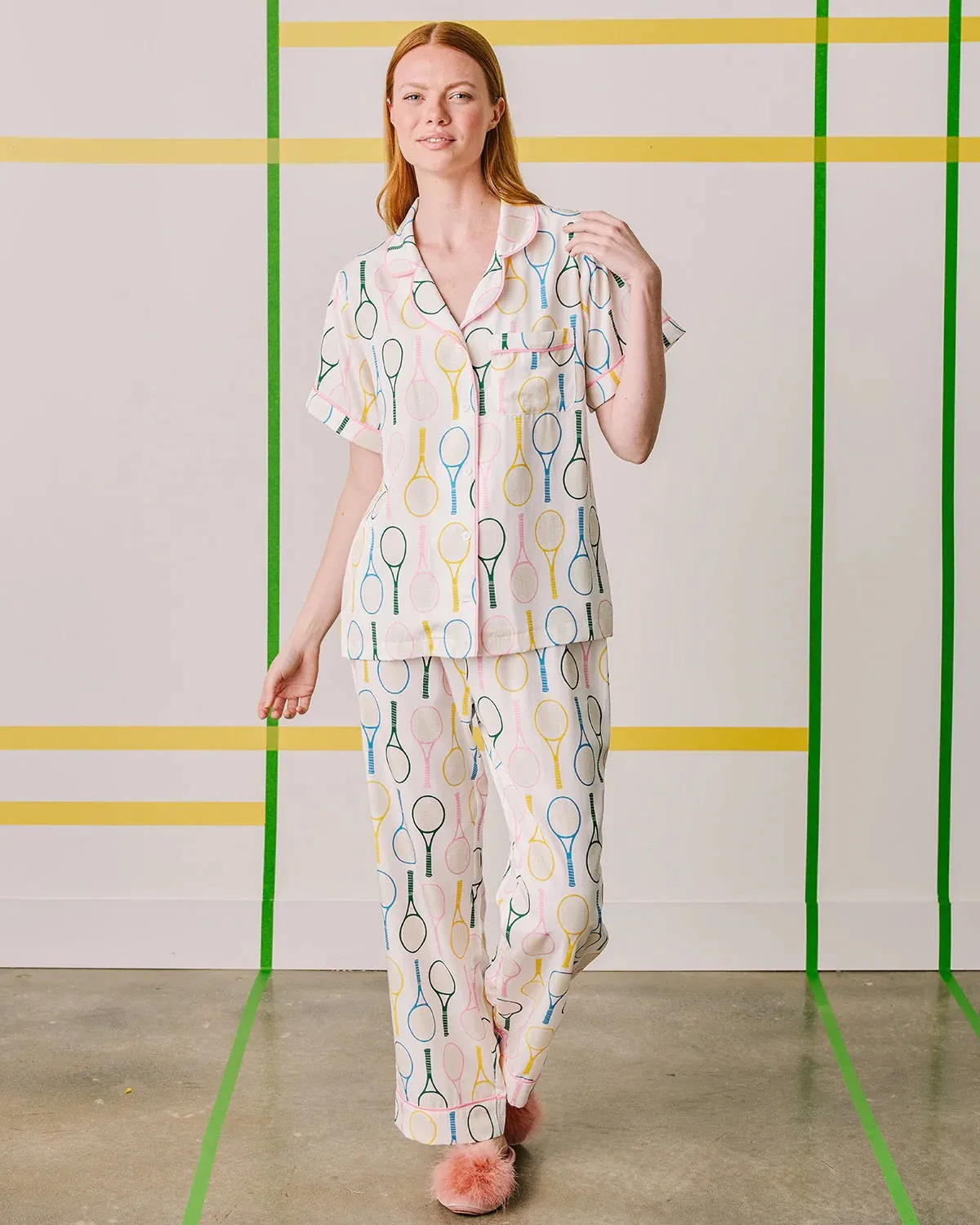 TENNIS TIME PAJAMA PANTS SET