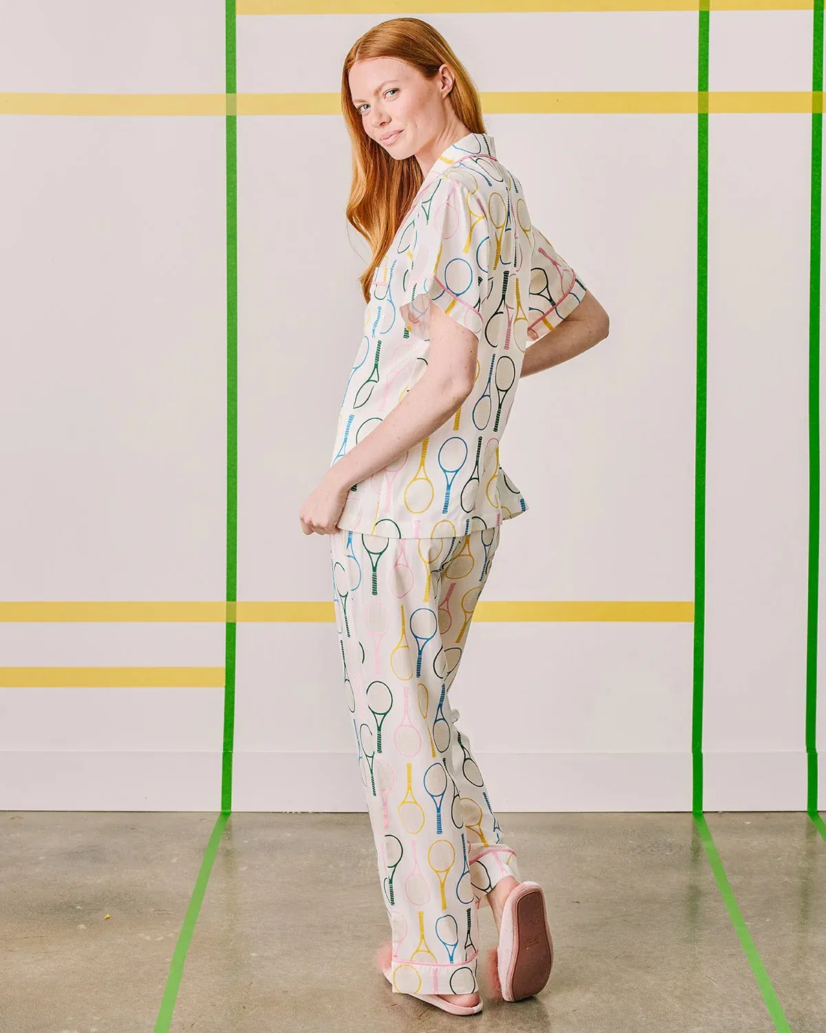 TENNIS TIME PAJAMA PANTS SET