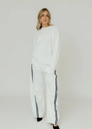 Tibi Active Knit Winslow Pant in White
