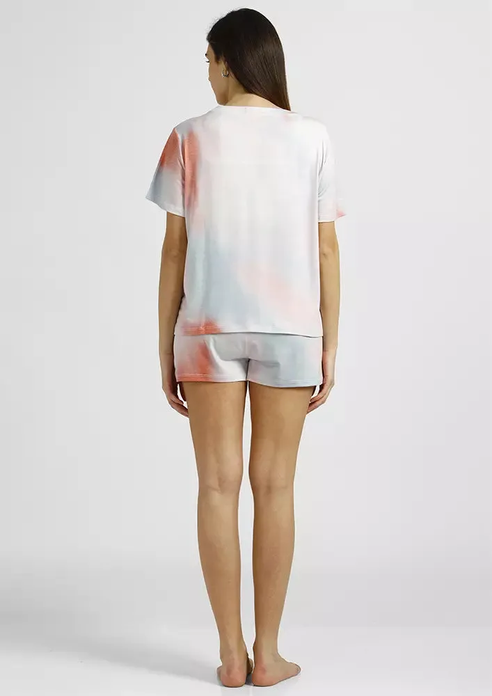 Tie Dye Shorts Set