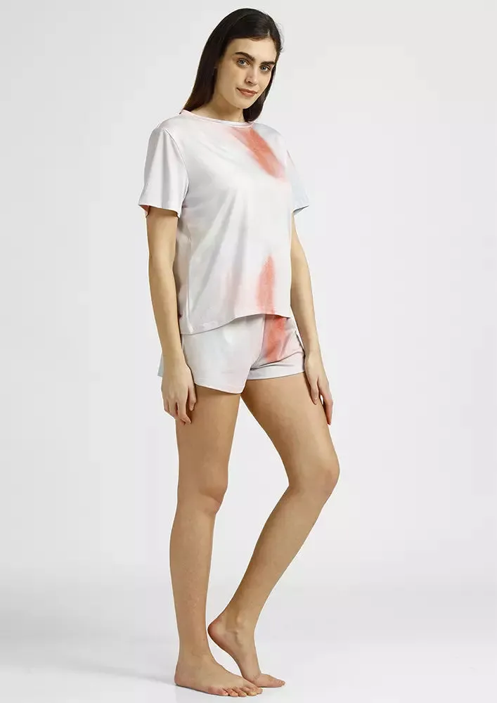 Tie Dye Shorts Set