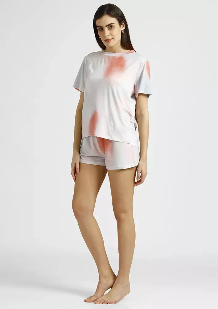 Tie Dye Shorts Set