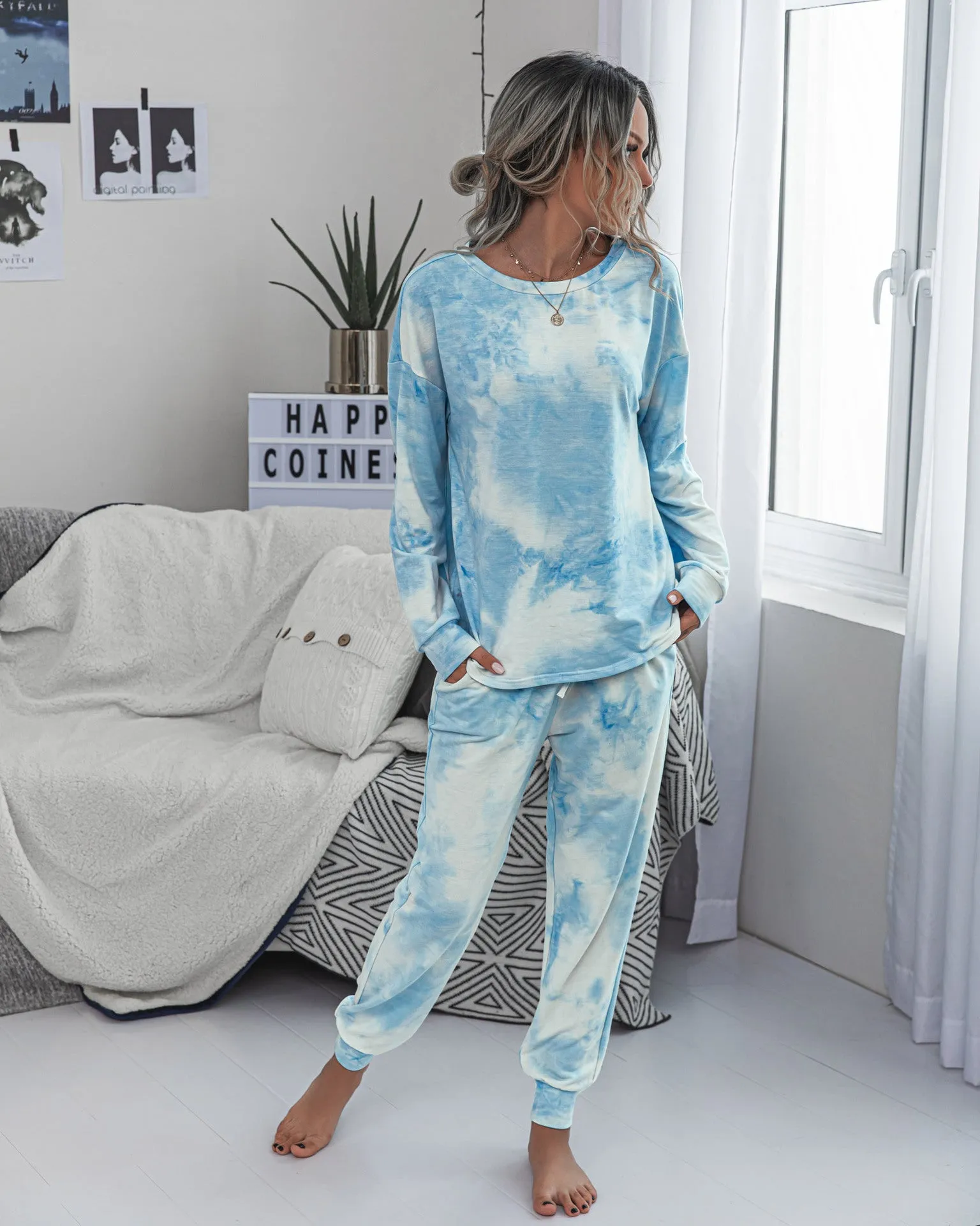 Tie Dye Two-Piece Set Loungewear
