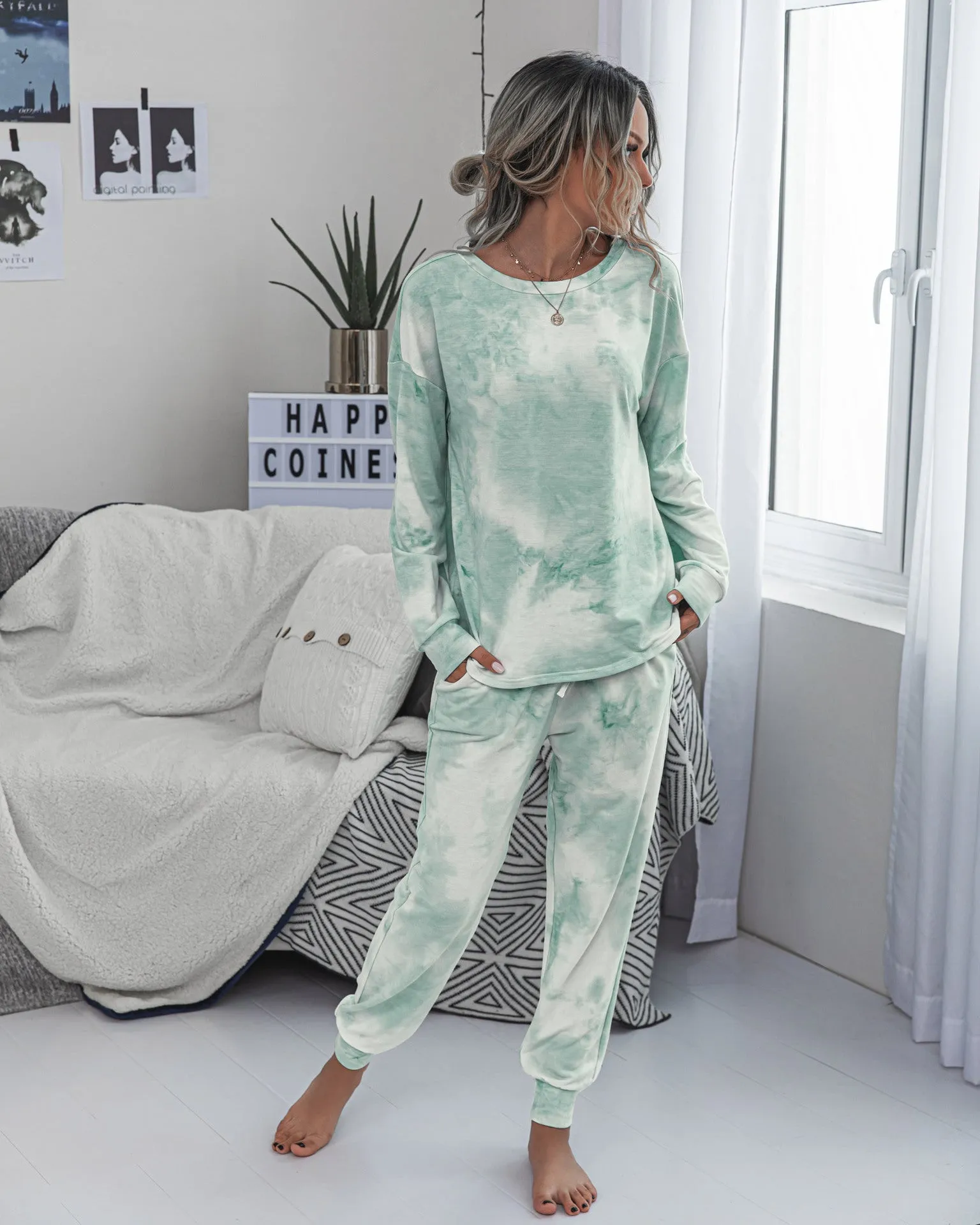 Tie Dye Two-Piece Set Loungewear