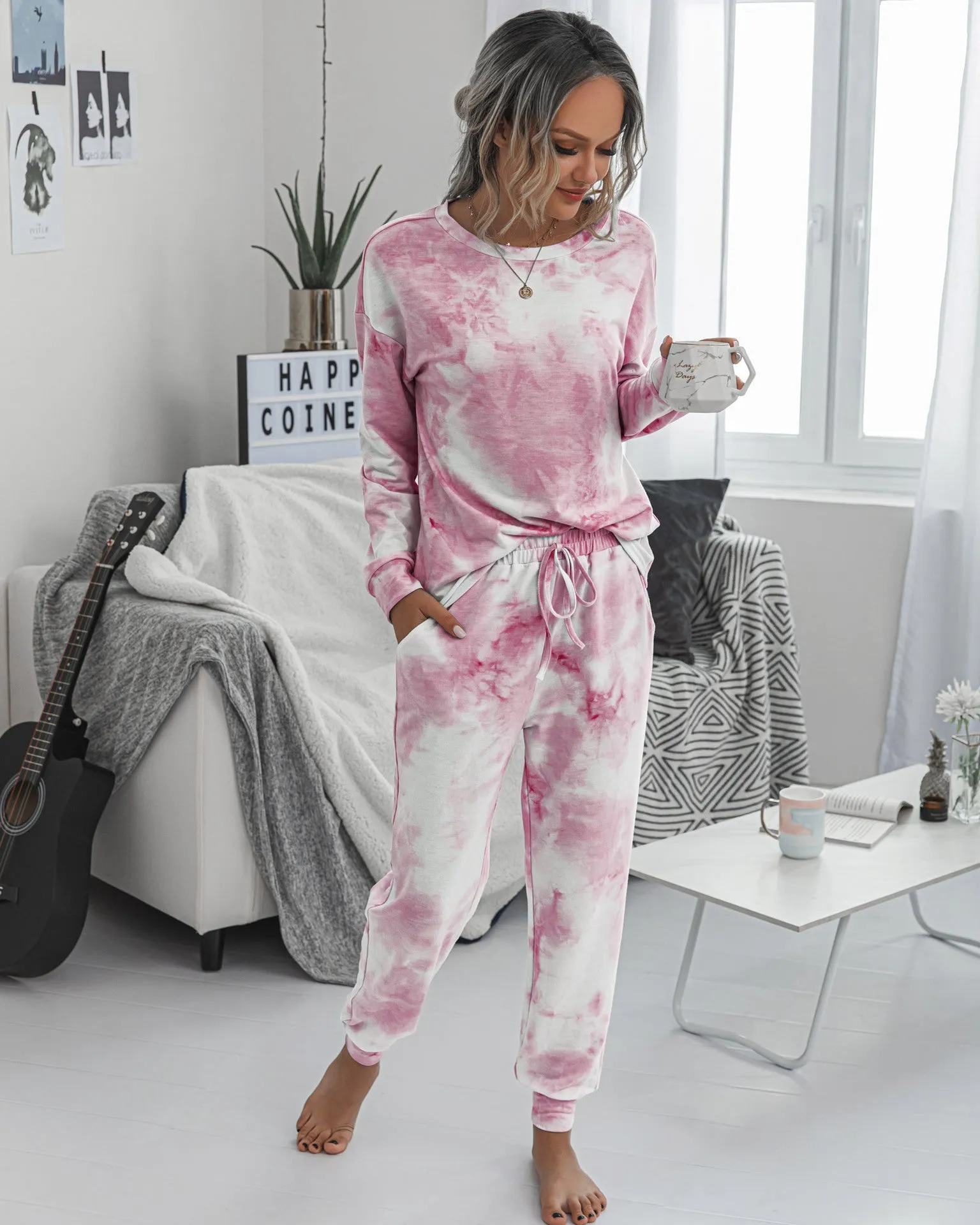 Tie Dye Two-Piece Set Loungewear