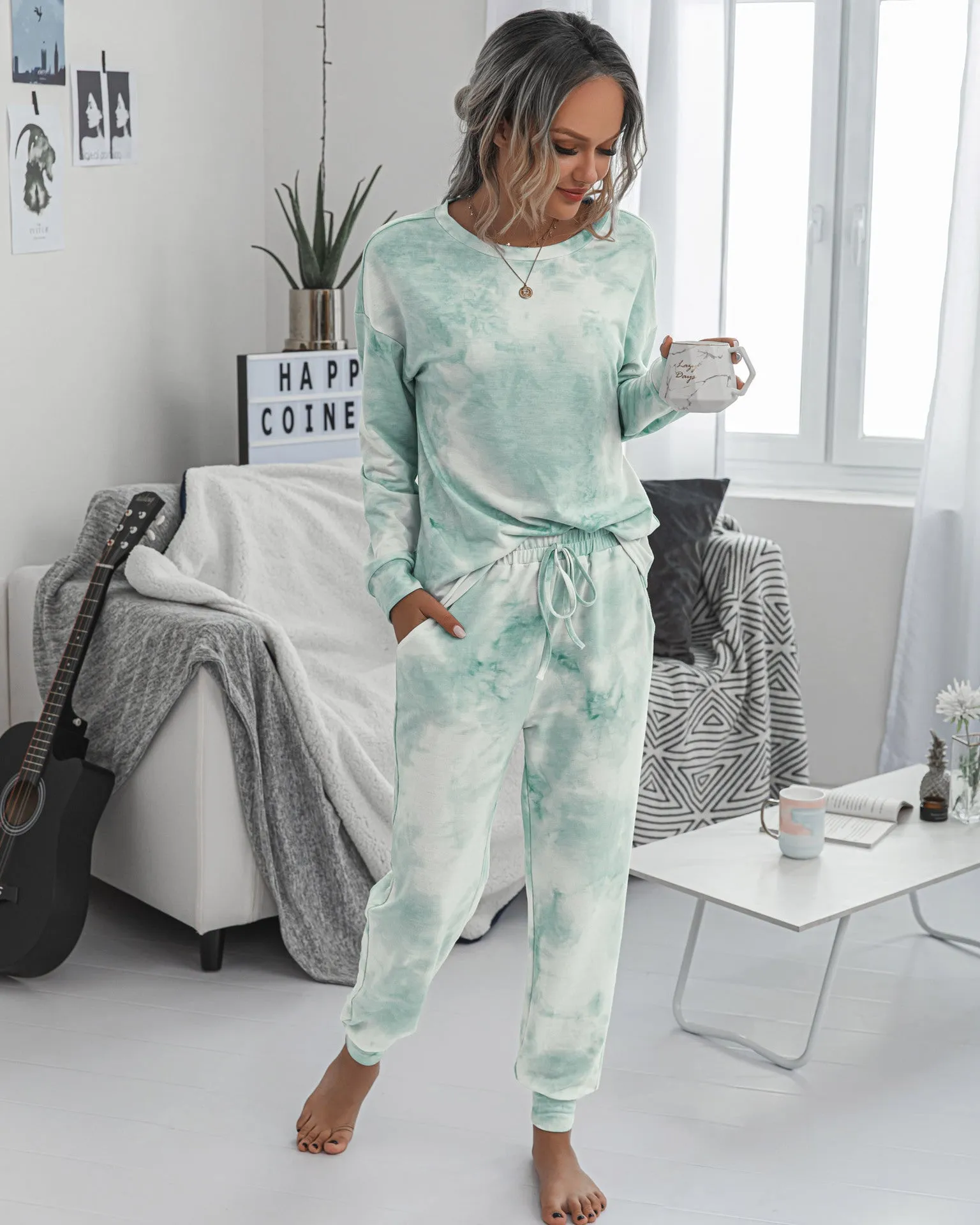 Tie Dye Two-Piece Set Loungewear