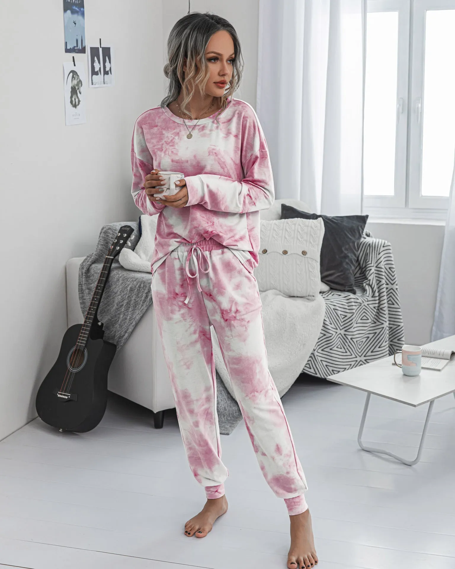 Tie Dye Two-Piece Set Loungewear