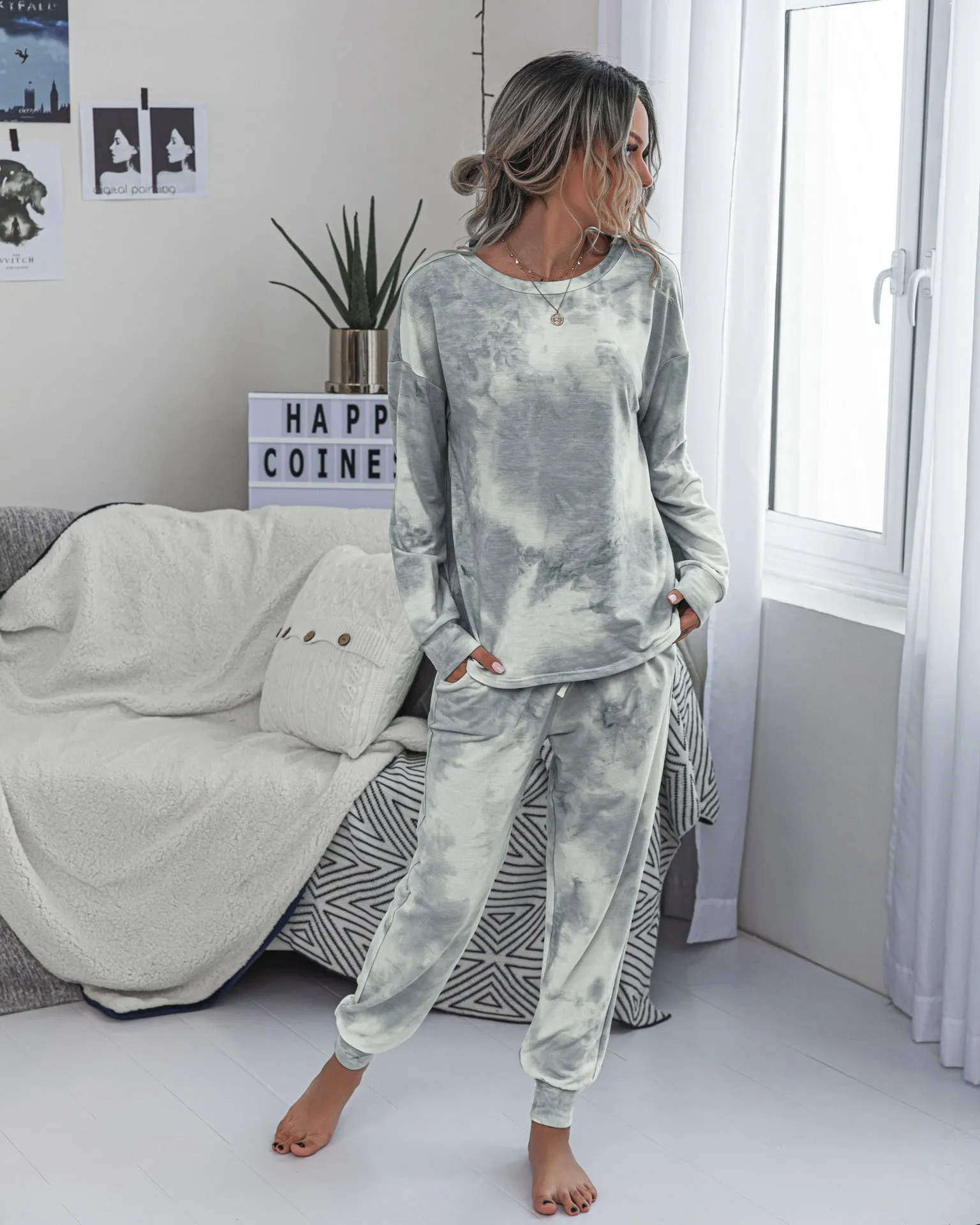 Tie Dye Two-Piece Set Loungewear