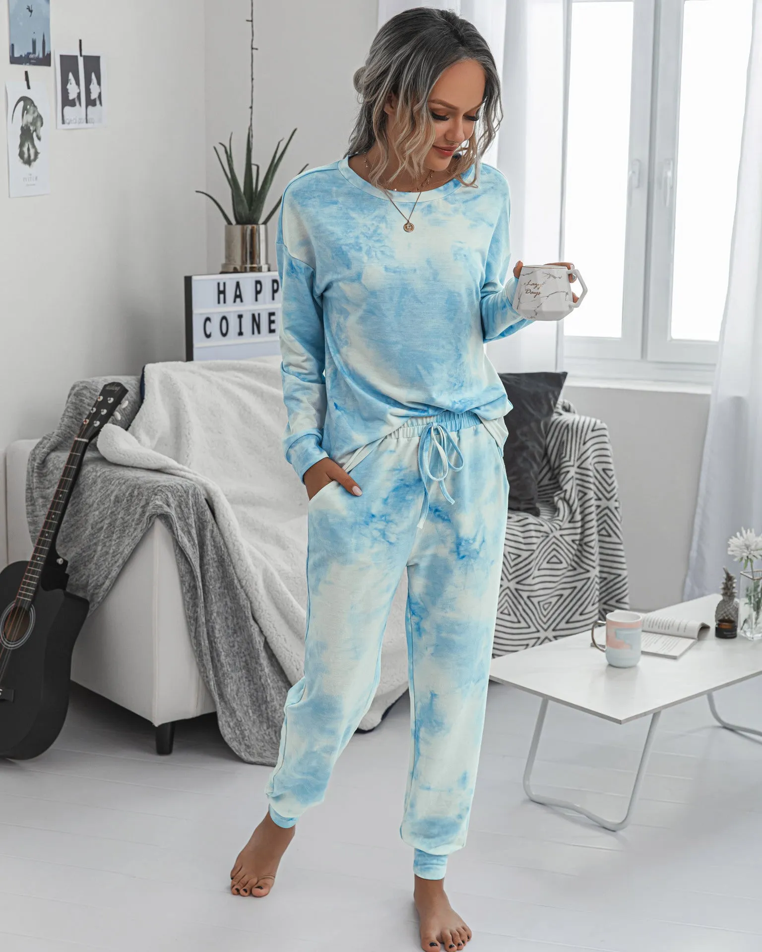 Tie Dye Two-Piece Set Loungewear
