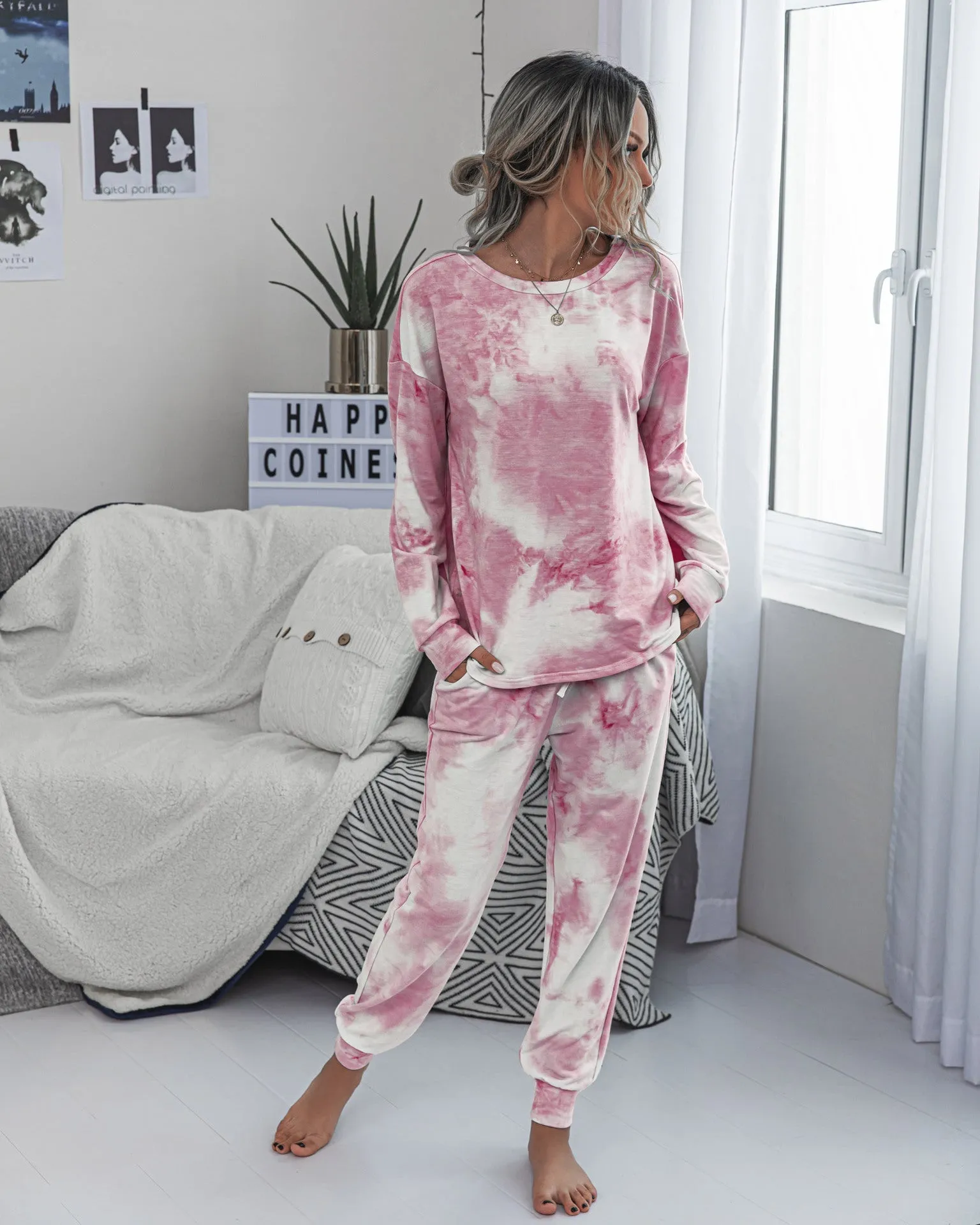 Tie Dye Two-Piece Set Loungewear