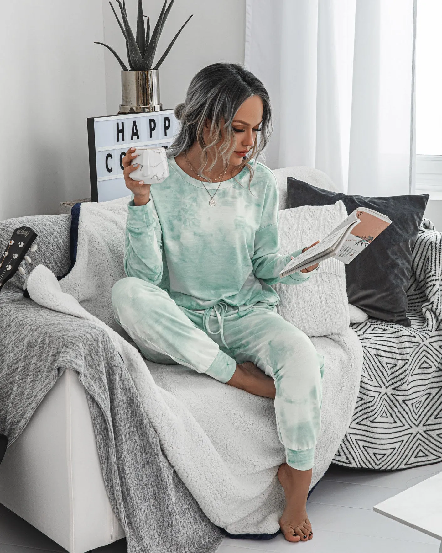 Tie Dye Two-Piece Set Loungewear