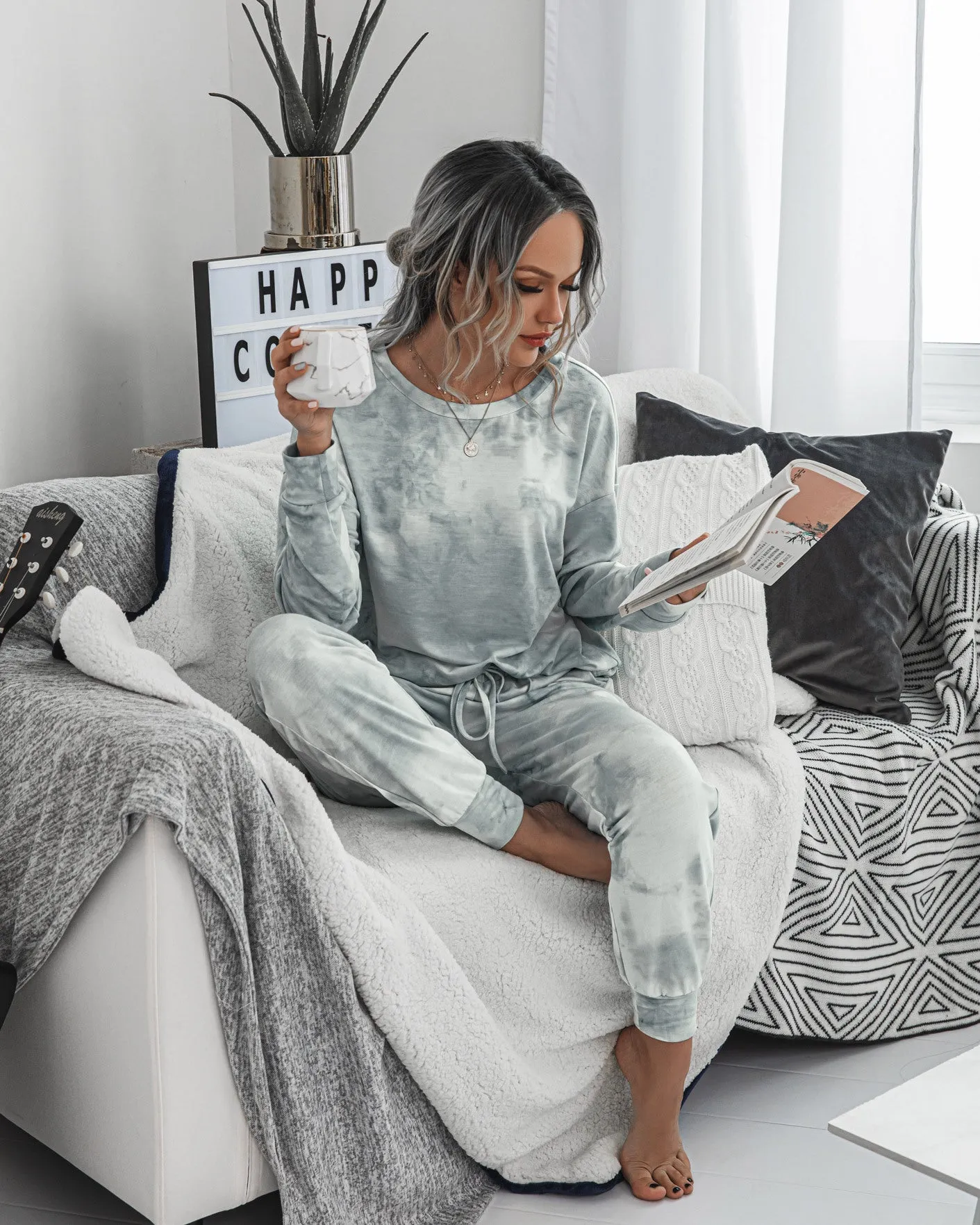Tie Dye Two-Piece Set Loungewear
