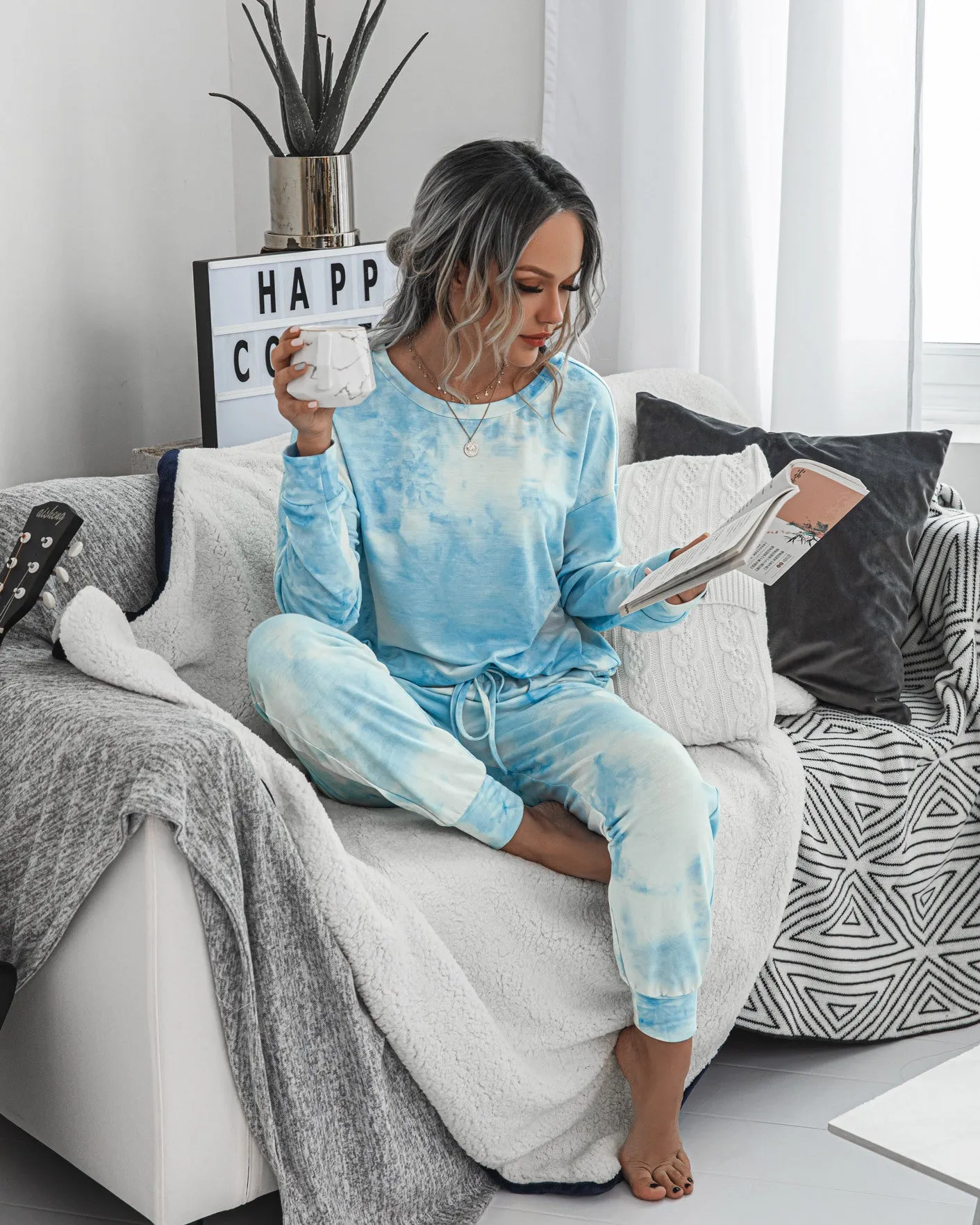 Tie Dye Two-Piece Set Loungewear