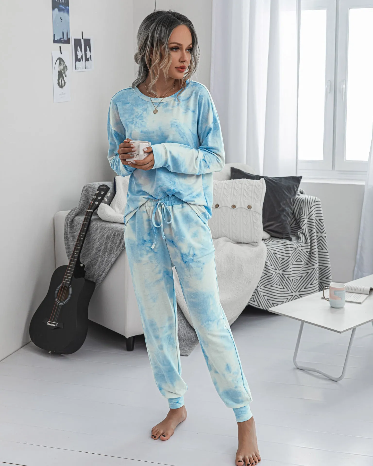 Tie Dye Two-Piece Set Loungewear
