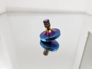 Titanium Spinning Top with a Heat Anodized Finish
