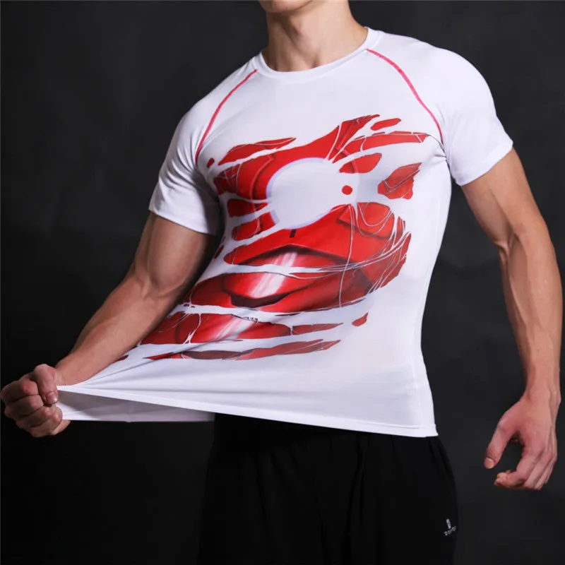 TONY STARK Compression T-shirt (White)