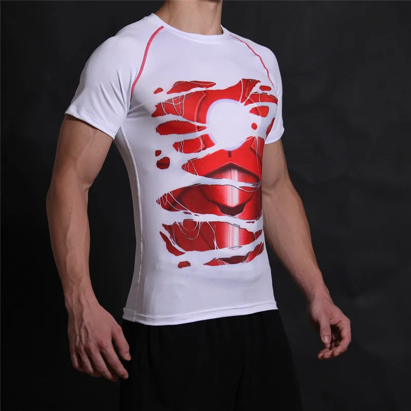 TONY STARK Compression T-shirt (White)