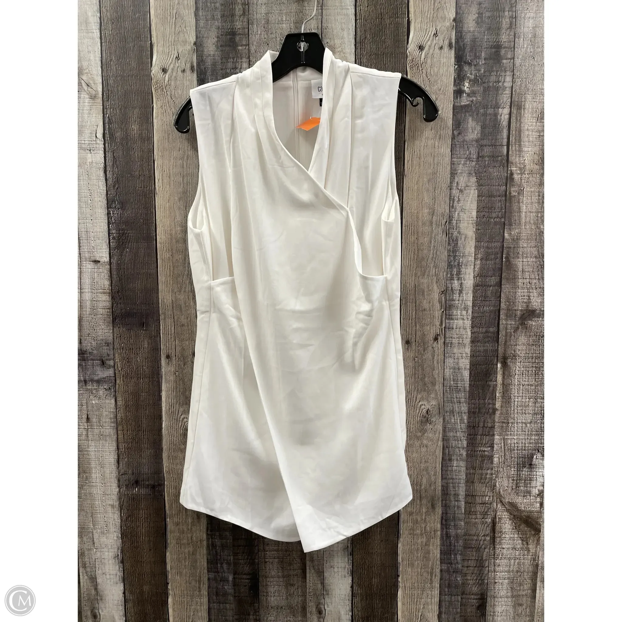 Top Sleeveless By Cabi In Ivory, Size: M