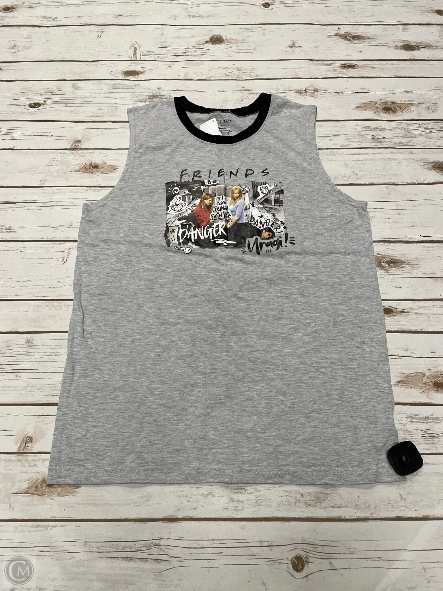 Top Sleeveless By Cme In Grey, Size: M