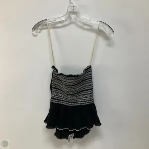 Top Sleeveless By Free People In Black & White, Size: M