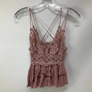 Top Sleeveless By Free People In Pink, Size: Xs