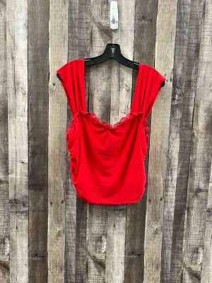 Top Sleeveless By Shein In Red, Size: 3x