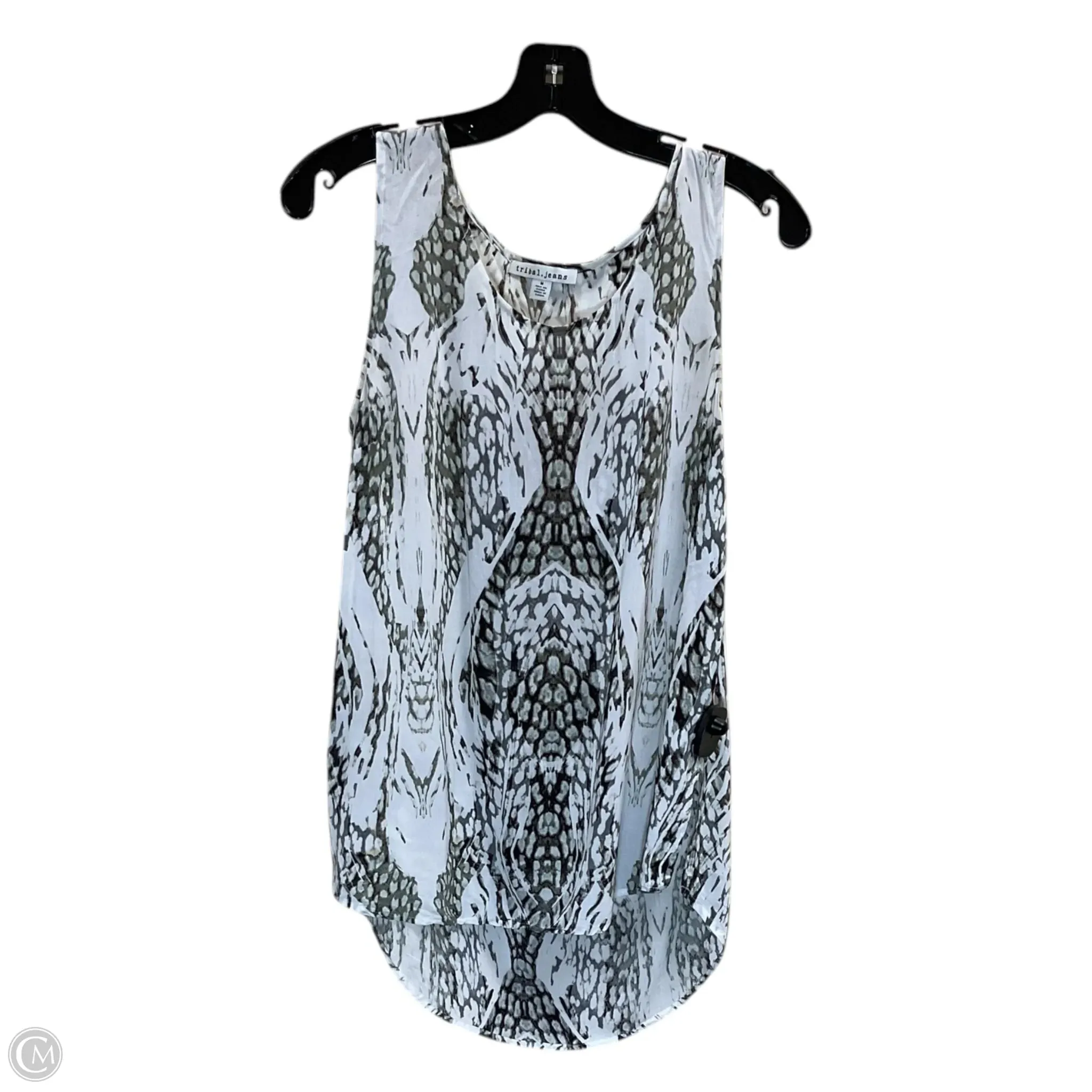 Top Sleeveless By Tribal In Green, Size: M