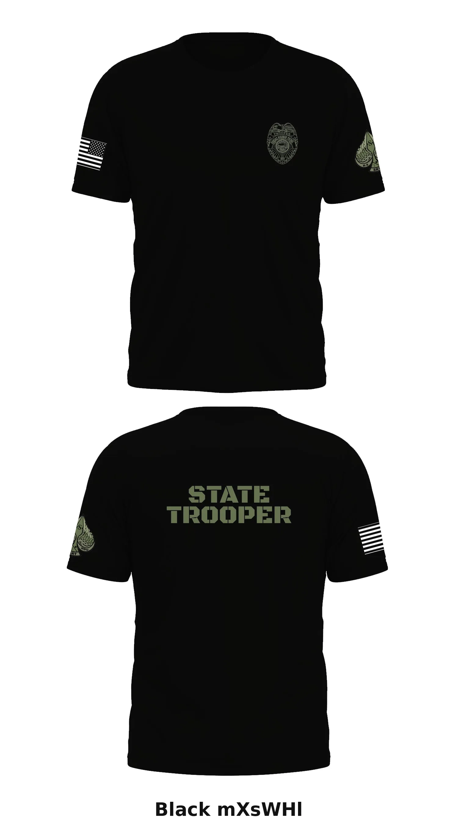 Troop S SRT/HDU/K9 Store 1 Core Men's SS Performance Tee - mXsWHl