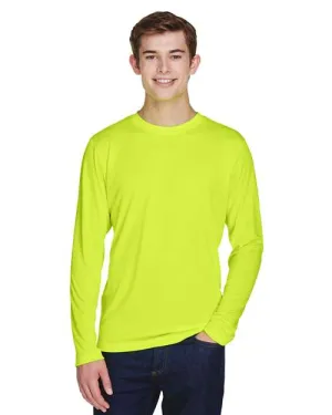 TT11L Men's Zone Performance Long Sleeve T-Shirt - Safety Yellow