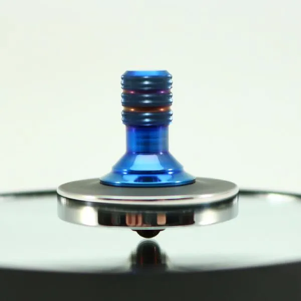 Two Step - Blacked out and polished stainless steel with a heat anodized titanium spindle #1