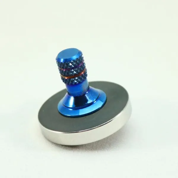 Two Step - Blacked out and polished stainless steel with a heat anodized titanium spindle #1