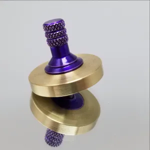 Two Step - Brass and Aluminum Spinning Top