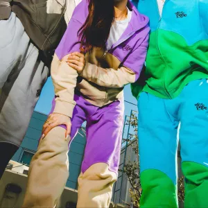 two tone sweat pants