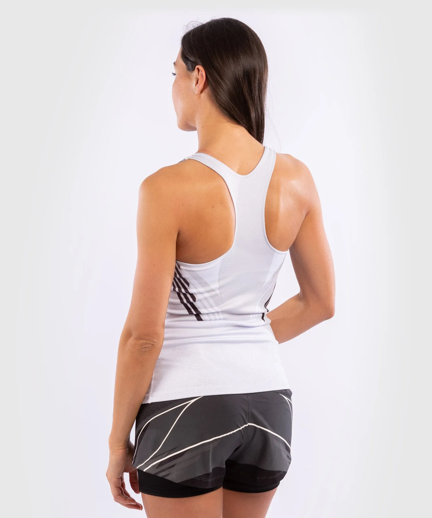 UFC Venum Authentic Fight Night Getailleerde Tanktop met demi-beha - Wit
