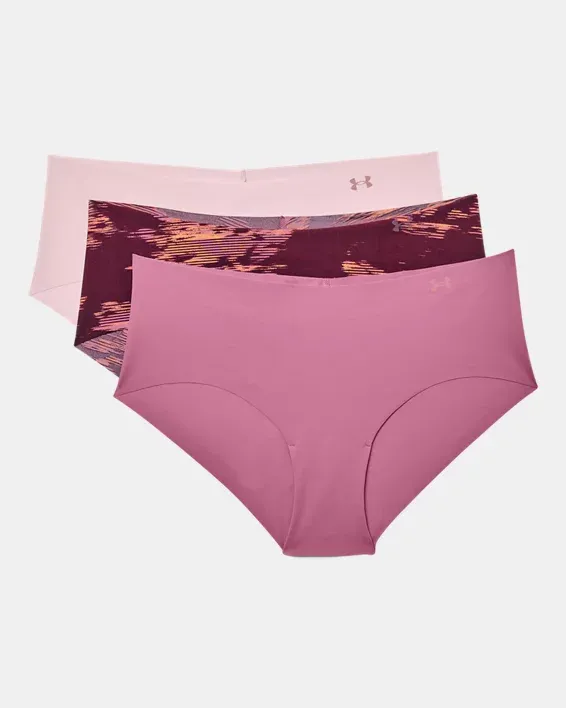 Under Armour Women's UA Pure Stretch Hipster 3-Pack Printed Underwear