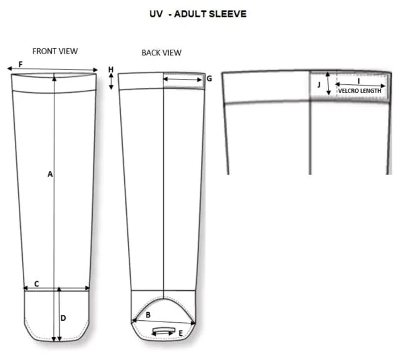 Unisex Sun Sleeve - White