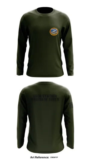 USCG Station Saginaw River Store 1  Core Men's LS Performance Tee - cm5WYp