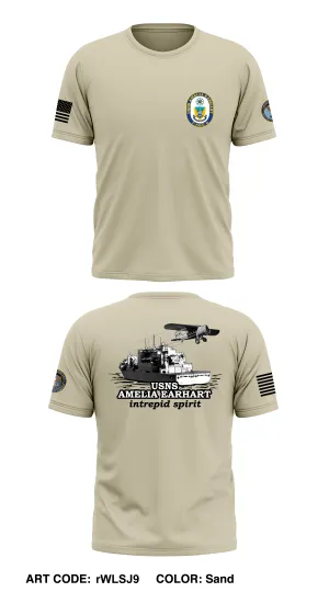 USNS AMELIA EARHART Core Men's SS Performance Tee - rWLSJ9