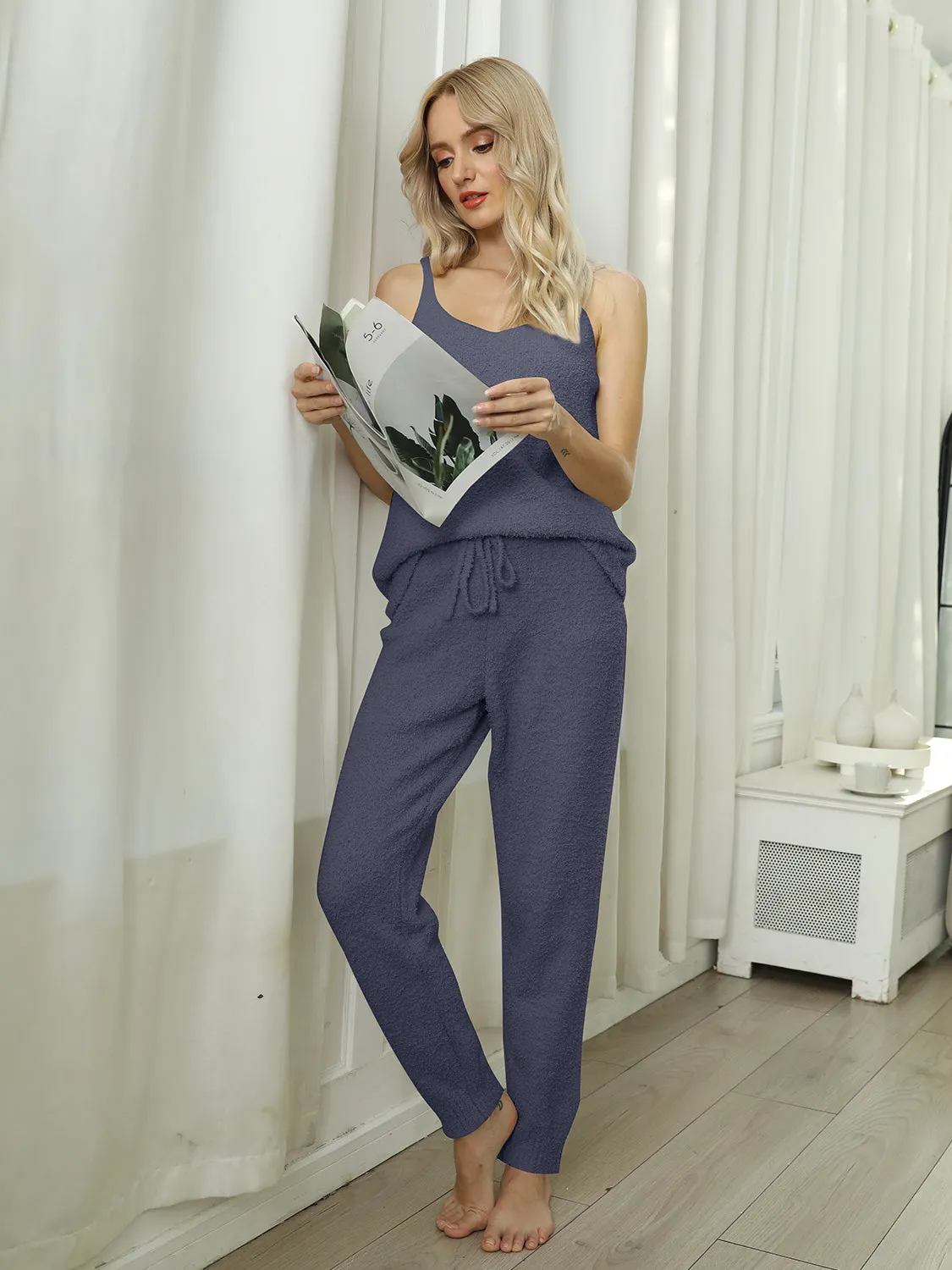 V-Neck Cami Lounge Set