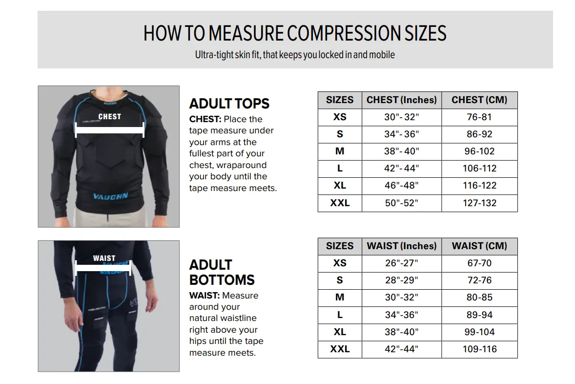 Vaughn Velocity V10 Padded Goalie Compression Shirt