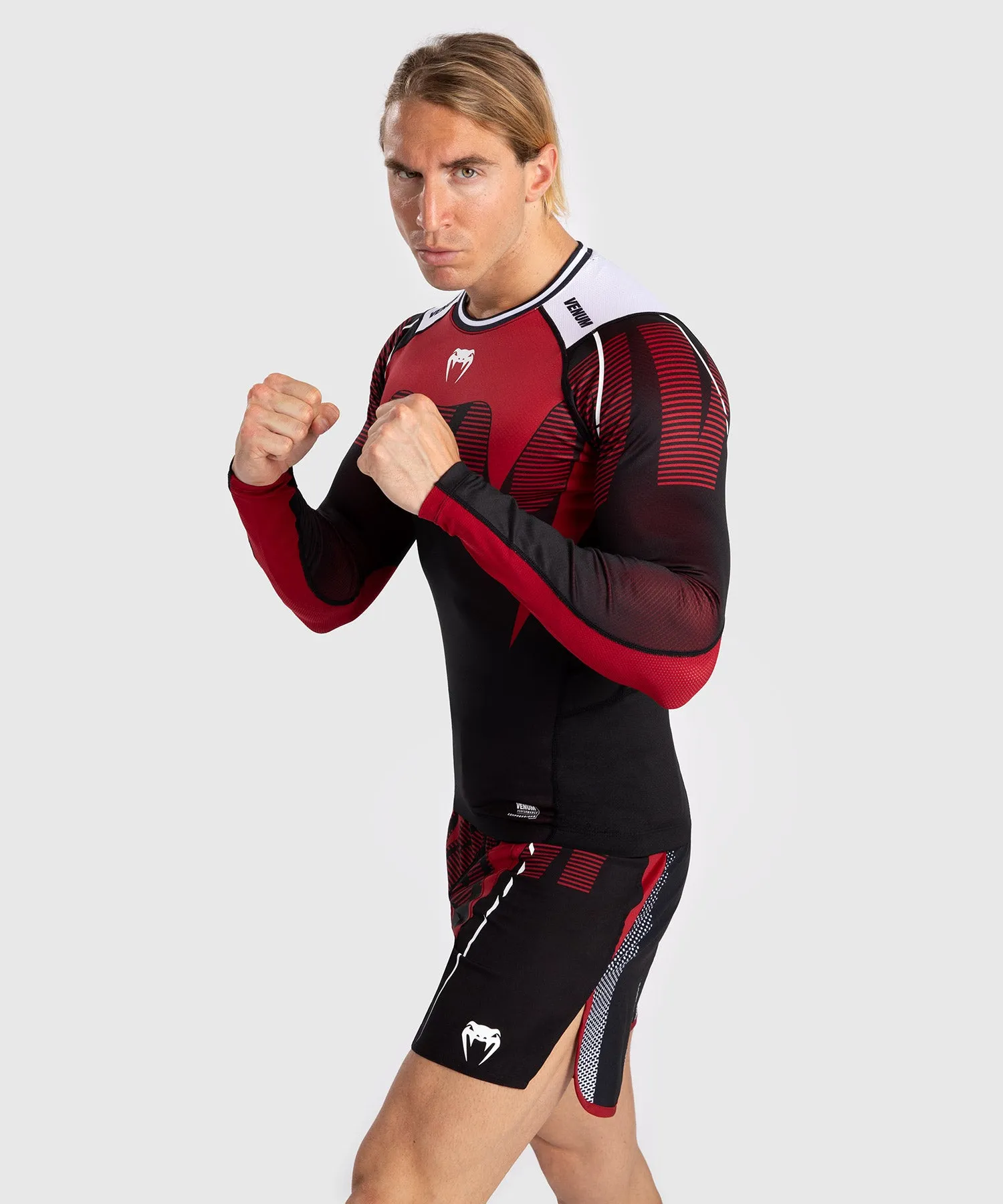 Venum Adrenaline Rashguard Voor Heren Met Lange Mouwen - Red