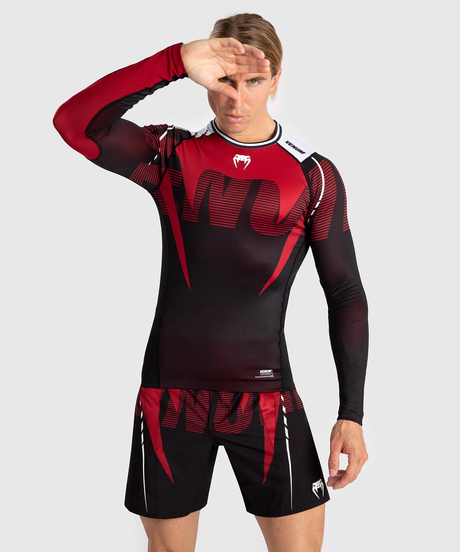 Venum Adrenaline Rashguard Voor Heren Met Lange Mouwen - Red