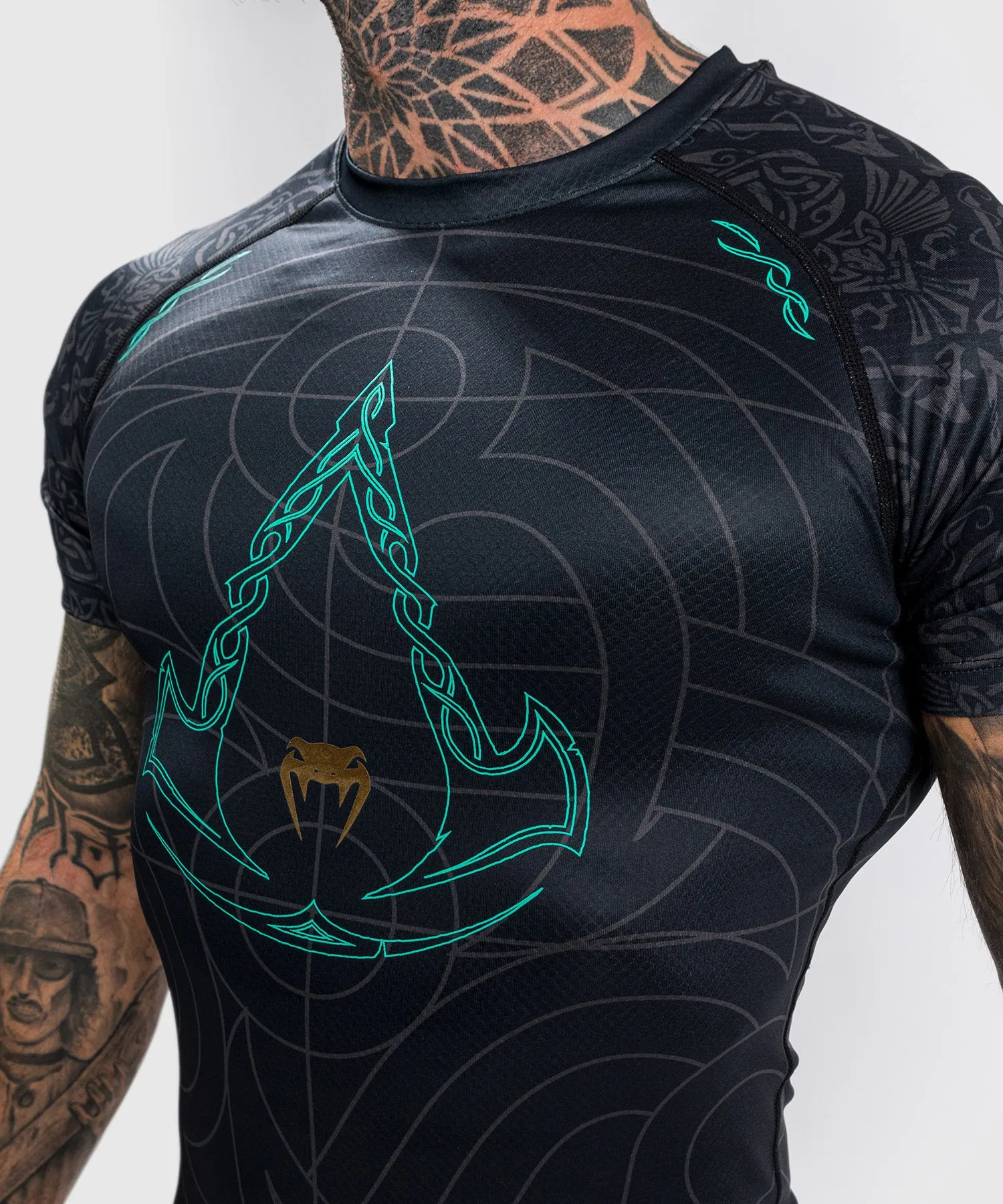 Venum Assassin's Creed Reloaded Rashguard - Korte mouwen - Zwart